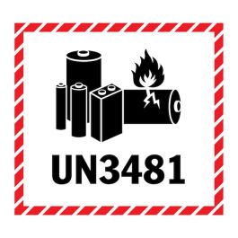 UN3481 Lithium Battery Labels | 4.5” X 5” | Benchmark